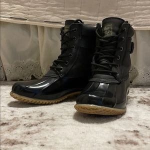 Duck boots.